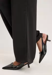 Biakristin Kitten Heel Mary Jane Faux Leather
