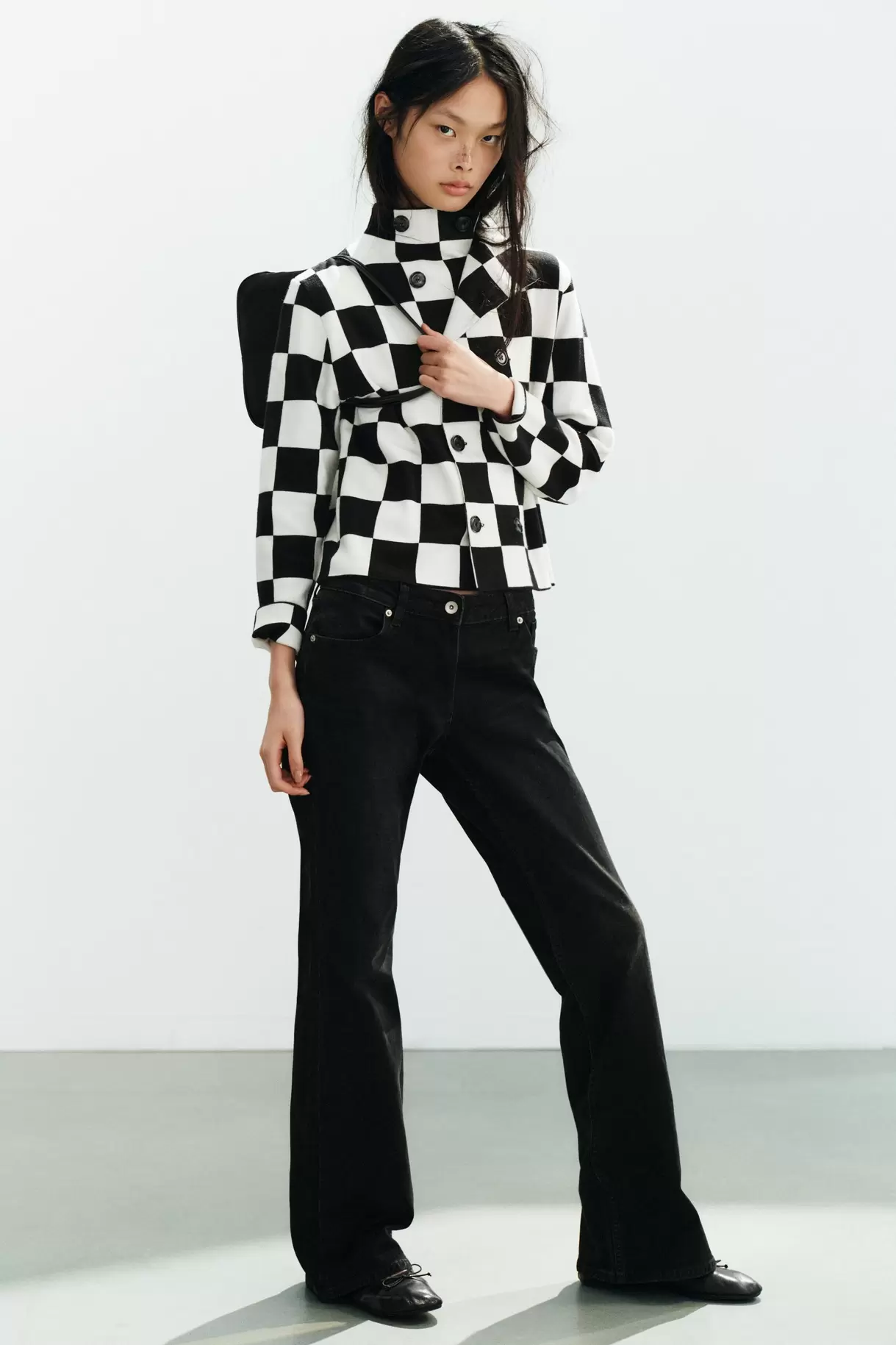 TRF LAVTALJET BOOTCUT JEANS