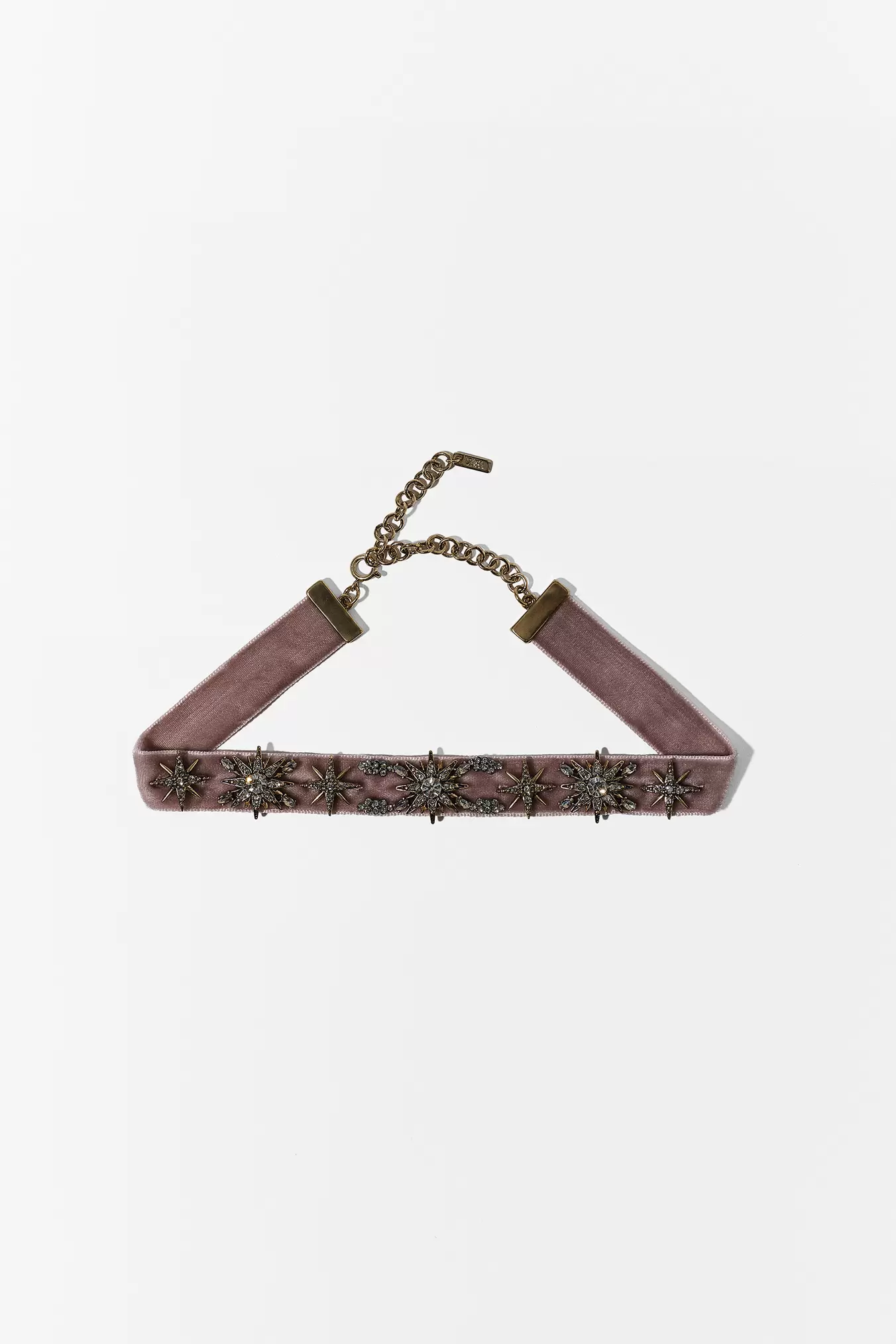 VELOURCHOKER MED GLITRENDE STJERNER