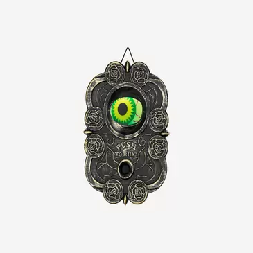 Gothic doorbell with light, sound and movement