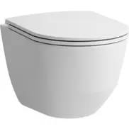 Pro kompakt væghængt toilet, uden skyllekant, hvid