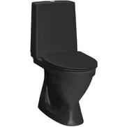 Rigo toilet, mat sort