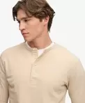 Mini Slub Waffle Bedstefar Langærmet Top