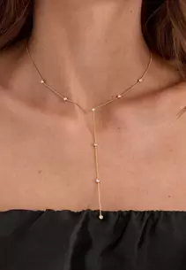 Root y-necklace Gold-plated