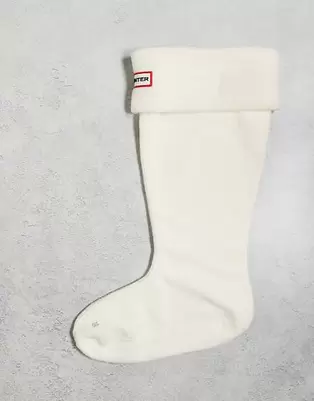 Hunter - Downpour - Beige sokke-gummistøvler