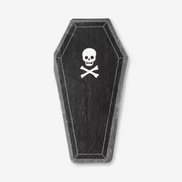 Napkins as black coffin - 16 pcs