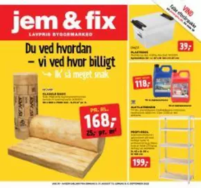 jem & fix katalog i Hjørring | jem & fix Tilbudsavis | 2025-08-25T00:00:00.000Z - 2025-09-01T00:00:00.000Z