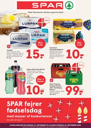 SPAR katalog i Brædstrup | Toptilbud og rabatter | 2025-09-11T00:00:00.000Z - 2025-09-25T00:00:00.000Z