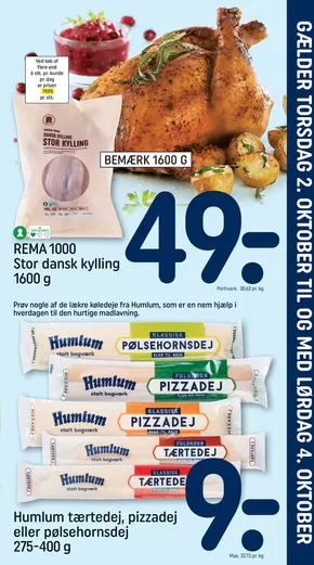 Rema 1000 katalog | Aktuelle kup og tilbud | 2025-10-01T00:00:00.000Z - 2025-10-04T00:00:00.000Z