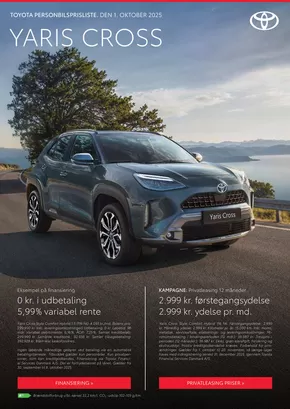 Toyota katalog i Fredericia | Yaris Cross Prisliste | 2025-10-02T00:00:00.000Z - 2025-10-16T00:00:00.000Z