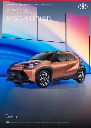 Toyota katalog i Aalborg | Aygo X Hybrid Prisliste | 2025-10-15T00:00:00.000Z - 2025-10-29T00:00:00.000Z