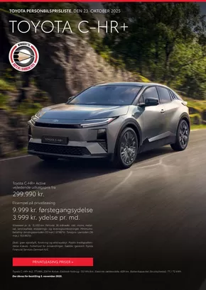 Toyota katalog i Nørresundby | Toyota C-HR+ Prisliste | 2025-10-24T00:00:00.000Z - 2025-11-07T00:00:00.000Z