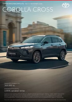 Toyota katalog i Kolding | Corolla Cross Prisliste | 2025-11-21T00:00:00.000Z - 2025-12-04T00:00:00.000Z