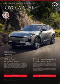 Toyota katalog i Gentofte | Toyota C-HR+ Prisliste | 2025-10-24T00:00:00.000Z - 2025-12-23T00:00:00.000Z