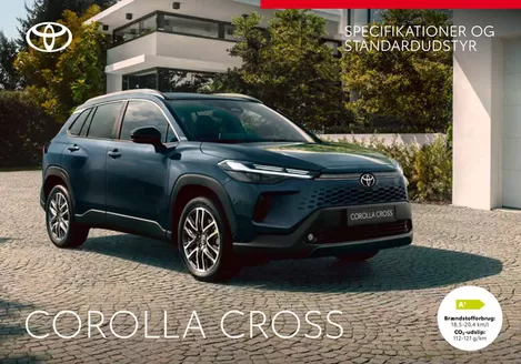 Toyota katalog i Hobro | Corolla Cross Specifikationer | 2026-01-14T00:00:00.000Z - 2026-01-28T00:00:00.000Z