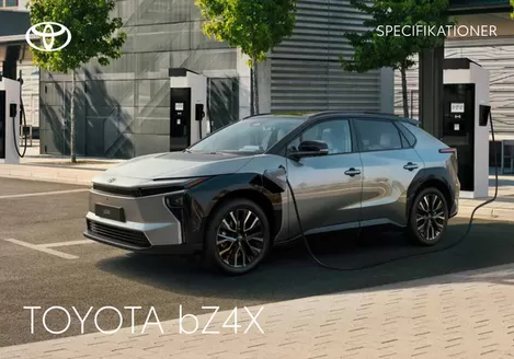 Toyota katalog i Odense | bZ4X Specifikationer | 2026-01-22T00:00:00.000Z - 2026-02-05T00:00:00.000Z
