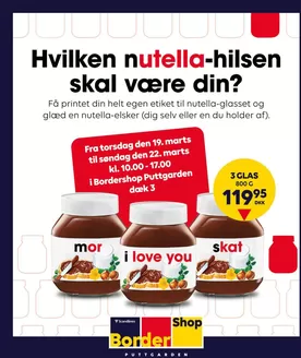 BorderShop katalog i Arden | Print din egen nutella-hilsen | 2026-03-12T00:00:00.000Z - 2026-03-22T00:00:00.000Z