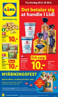 Lidl katalog i Herning | Nyåbningsfest | 2026-05-26T00:00:00.000Z - 2026-05-30T00:00:00.000Z