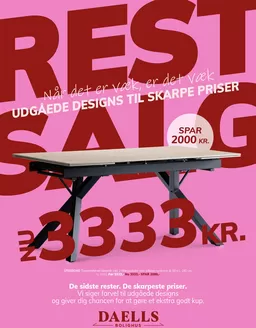 Daells Bolighus katalog i Frederiksværk | RESTSALG | 2026-06-25T00:00:00.000Z - 2026-07-09T00:00:00.000Z