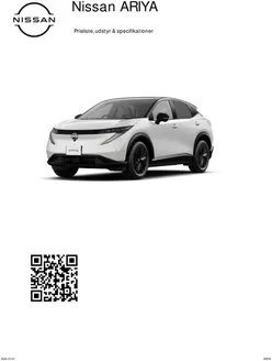 Nissan katalog i Aalborg | ARIYA Prisliste | 2026-07-07T00:00:00.000Z - 2026-07-21T00:00:00.000Z
