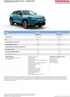Honda katalog i København | ENy1 Prisliste DK 260424 WEBB | 2026-01-01T00:00:00.000Z - 2026-12-31T00:00:00.000Z