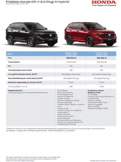 Honda katalog i København | CR V Prisliste DK WEBB 20260615 | 2026-01-01T00:00:00.000Z - 2026-12-31T00:00:00.000Z