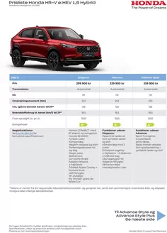Honda katalog i København | HR V 27YM Prisliste DK 20260706v2 | 2026-01-01T00:00:00.000Z - 2026-12-31T00:00:00.000Z