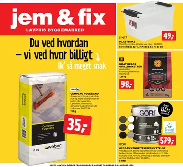 jem & fix katalog | jem & fix Tilbudsavis | 2026-08-02T00:00:00.000Z - 2026-08-08T00:00:00.000Z