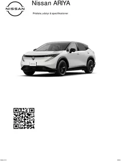 Nissan katalog i Århus | ARIYA Prisliste | 2026-08-10T00:00:00.000Z - 2026-08-24T00:00:00.000Z