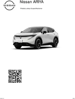 Nissan katalog i Hørsholm | ARIYA Prisliste | 2026-08-26T00:00:00.000Z - 2026-09-09T00:00:00.000Z