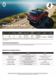 Renault katalog i Rødbyhavn | prisliste-renault-4-e-tech-electric | 2026-08-28T00:00:00.000Z - 2026-09-30T00:00:00.000Z