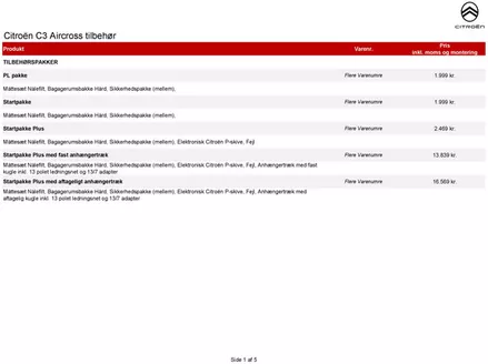 Citroën katalog i Kolind | tilbehoersprislister C3 | 2026-01-01T00:00:00.000Z - 2026-12-31T00:00:00.000Z
