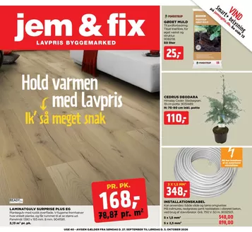 jem & fix katalog i Skærbæk (Syddanmark) | Ugeavis - uge 40 | 2026-09-27T00:00:00.000Z - 2026-10-03T00:00:00.000Z