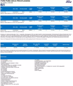 Ford katalog i Frederikshavn | Puma gen e. | 2026-09-28T00:00:00.000Z - 2026-12-31T00:00:00.000Z