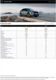 Peugeot katalog i Sønderborg | Peugeot E-3008 | 2026-10-29T00:00:00.000Z - 2027-10-29T00:00:00.000Z