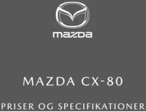 Mazda katalog i København | cx 80 priser og udstyr juni 2025 | 2025-07-18T00:00:00.000Z - 2025-12-31T00:00:00.000Z