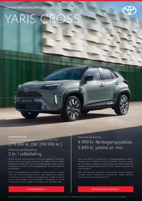 Toyota katalog i Nyborg | Yaris Cross Prisliste | 2025-08-11T00:00:00.000Z - 2025-09-15T00:00:00.000Z