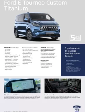 Ford katalog i Hobro | E-Tourneo Custom Specifikationer | 2025-08-15T00:00:00.000Z - 2025-08-29T00:00:00.000Z