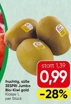 Gold - ZESPRI Jumbo Bio-Kiwi gold