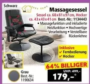 Schwarz - Massagesessel