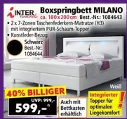 Inter - Boxspringbett MILANO