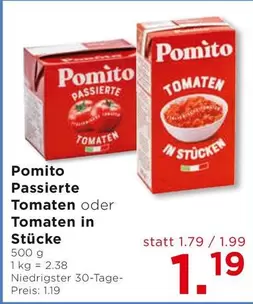 Passierte Tomaten oder Tomaten in Stücke
