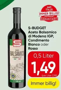 Aceto Balsamico di Modena IGP, Condimento Bianco oder Rosso