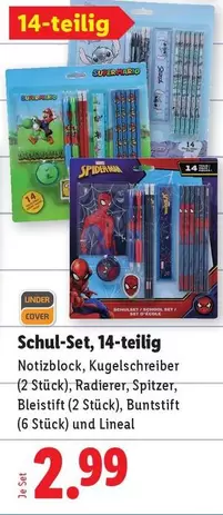 Super Mario - Schul-Set, 14-teilig