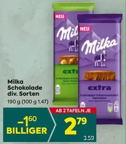 Milka - Schokolade div. Sorten