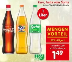 Coca Cola - Zero, Fanta oder Sprite