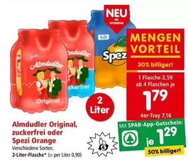 Orange - Almdudler Original, zuckerfrei oder Spezi