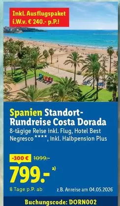 Spanien Standort-Rundreise Costa Dorada