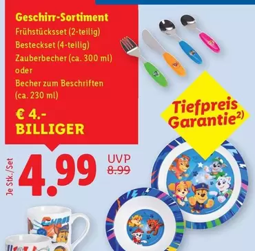 Geschirr-Sortiment