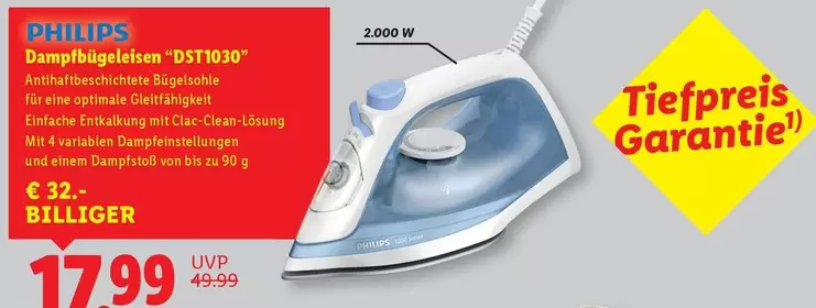 Philips - Dampfbügeleisen "DST1030"